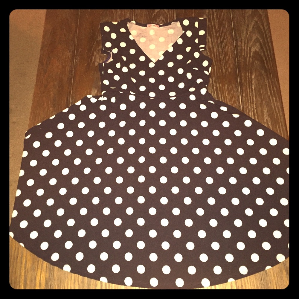 Polka Dot Cap Sleeve Maternity Dress